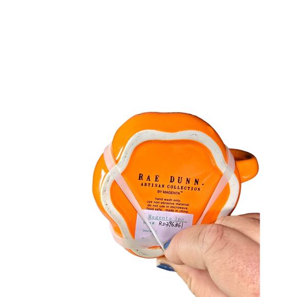 Rae Dunn Stacked "Boo" Pumpkin Mug With Lid - Picture 3 of 4